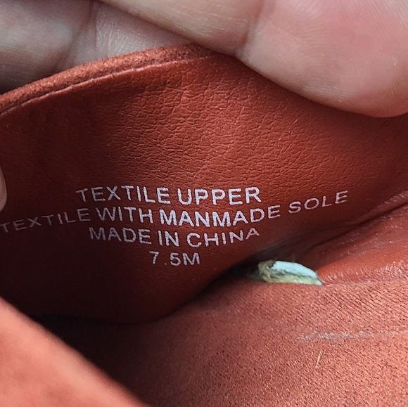 Ann Tylor LOFT Espadrille Wedge Slingback Platform Sandals Red Women’s Size 7.5 - Picture 8 of 9